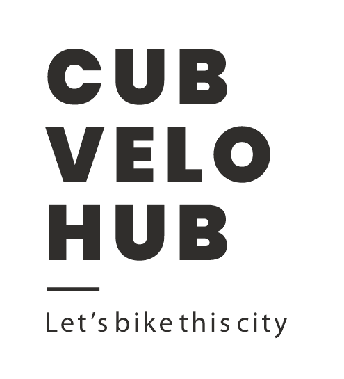 logo doar scris cub velo hub alb negru.png